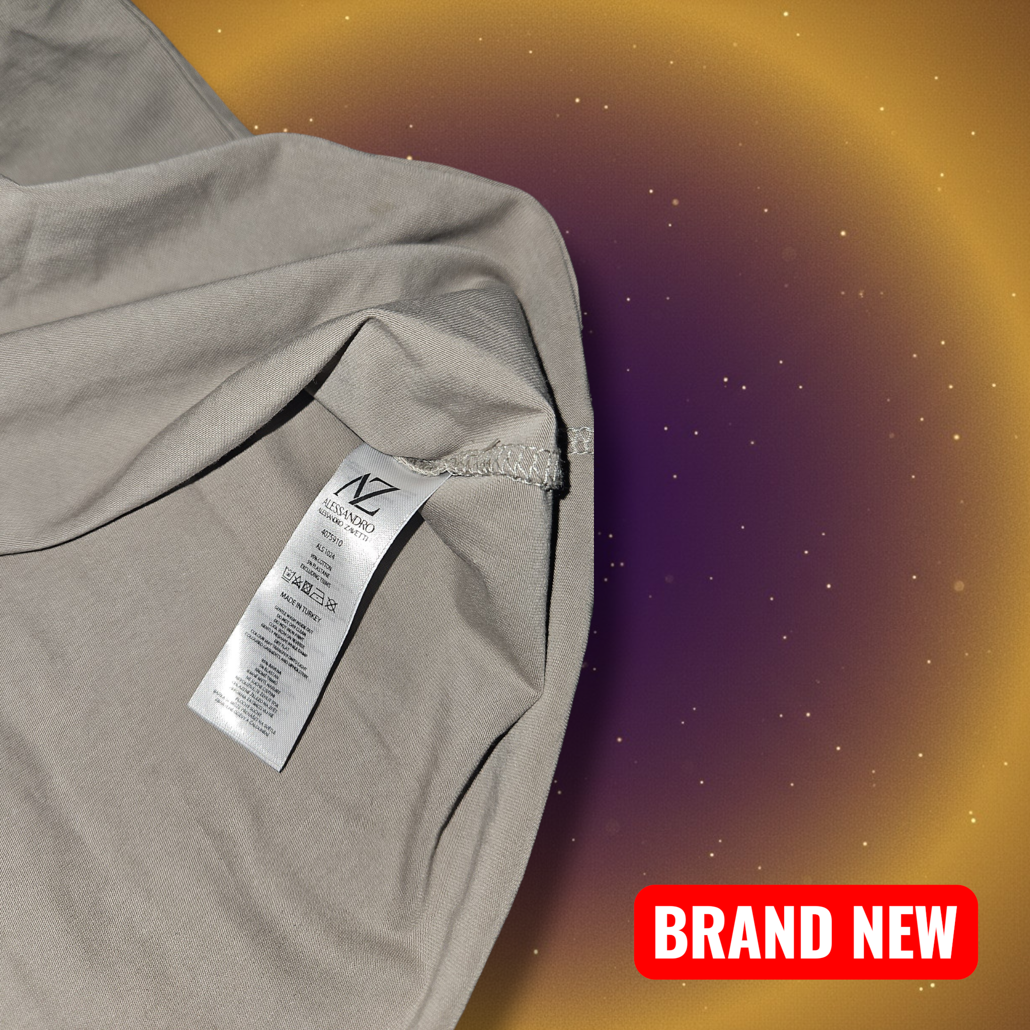 Alessandro Zavetti Beige T-Shirt - Size XS - BNWT