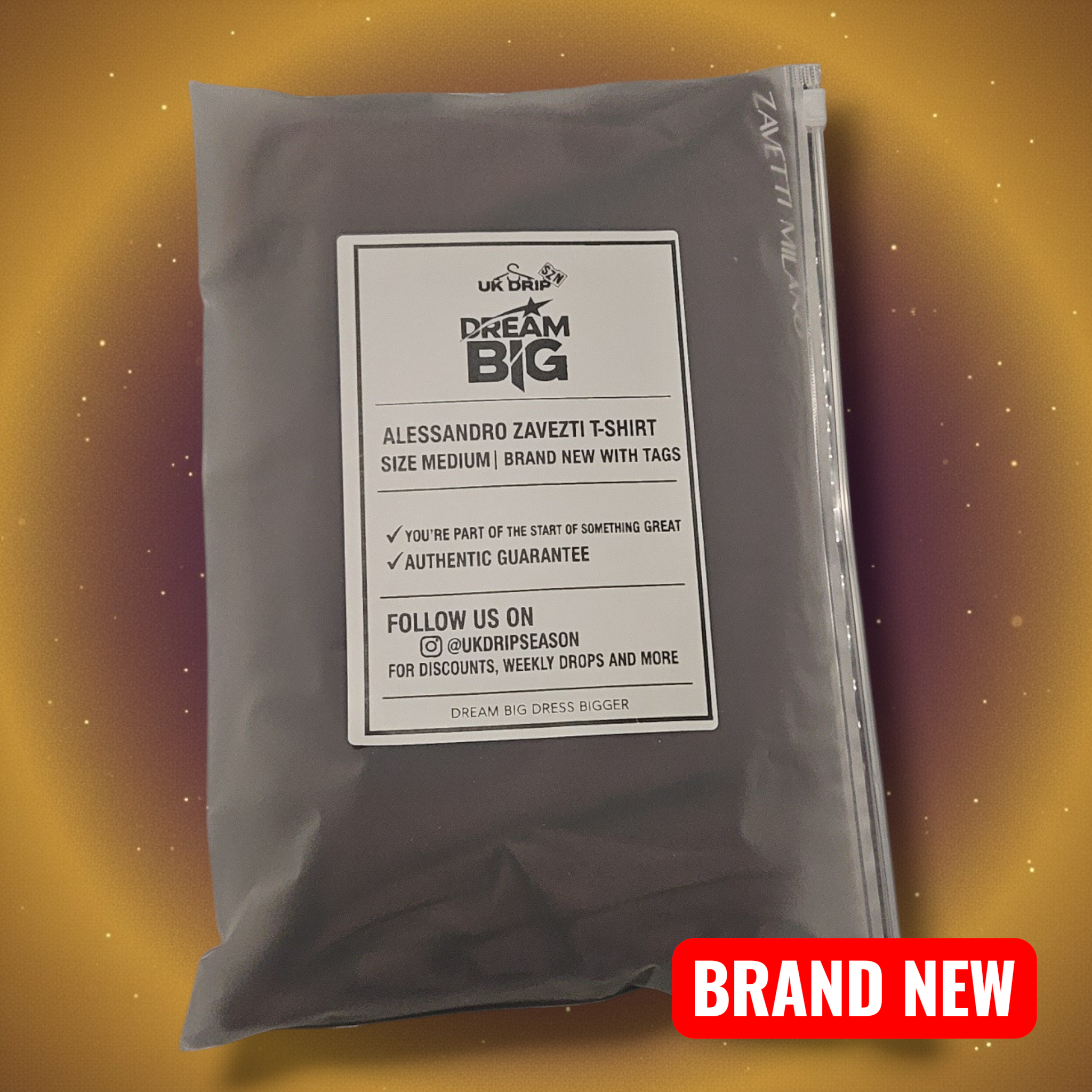 Alessandro Zavetti T-Shirt Burgundy Medium - Brand New