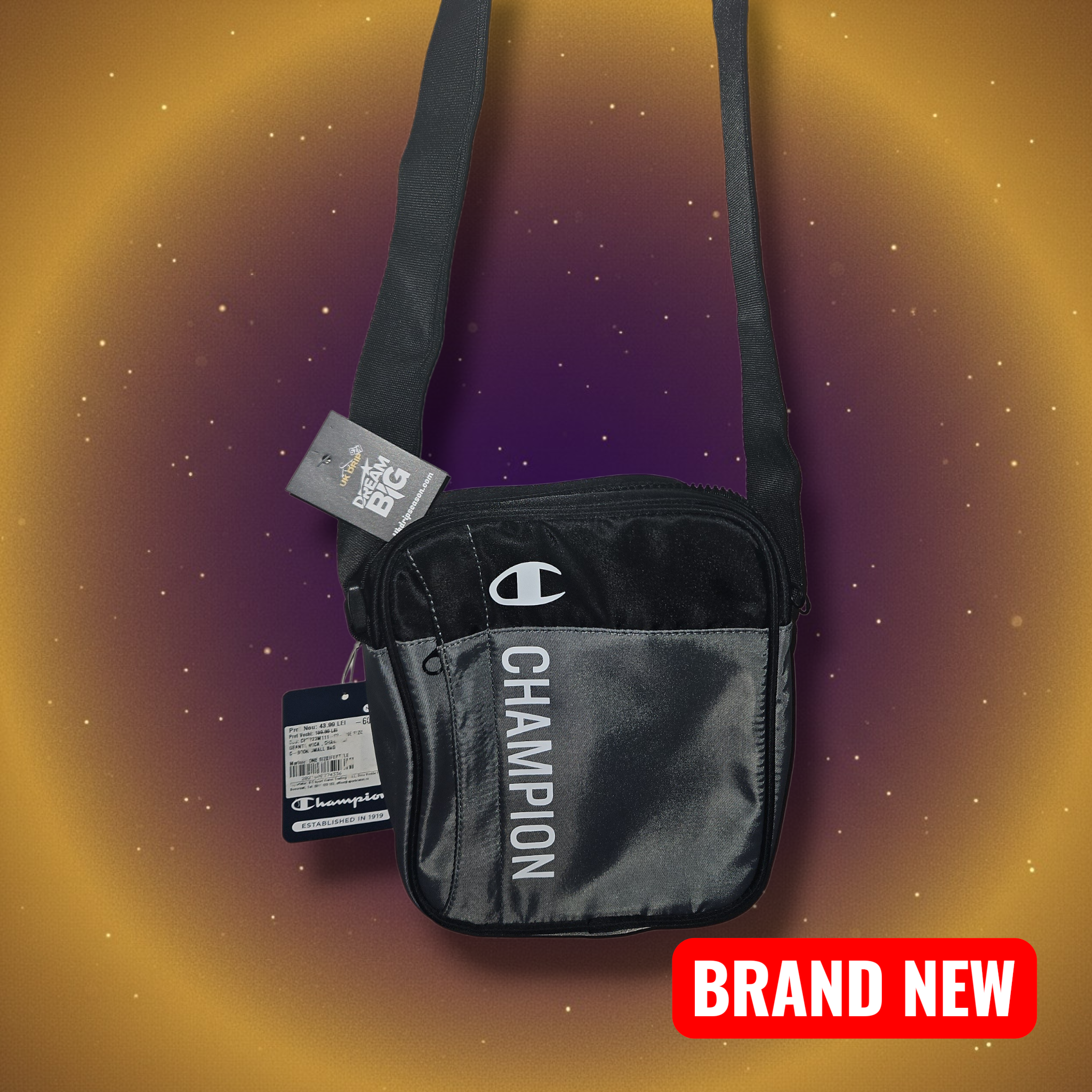 Champion Man Bag Grey - Everyday Functional Accessory