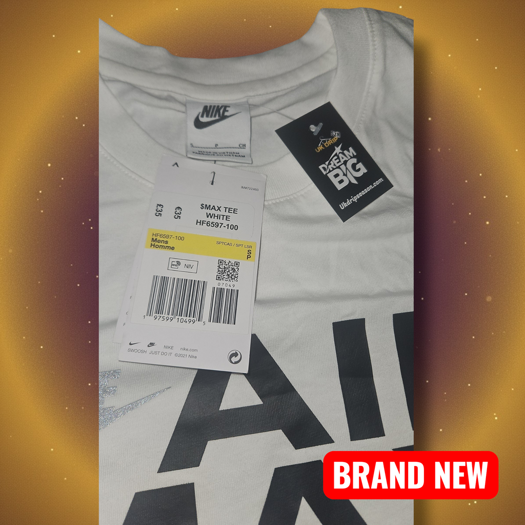 Nike Air Max T-Shirt Small White Quality