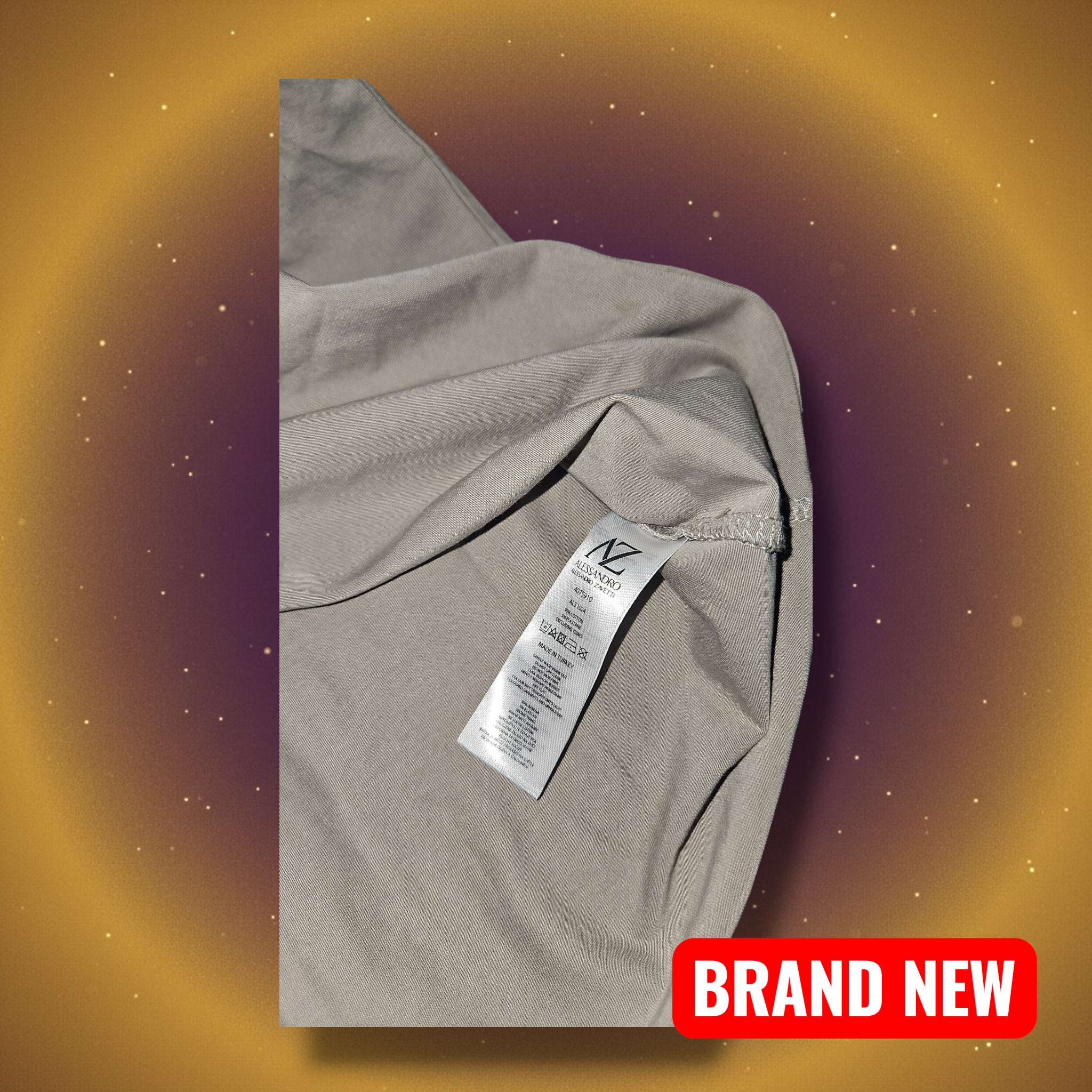 Alessandro Zavetti Beige T-Shirt - Size XS - BNWT