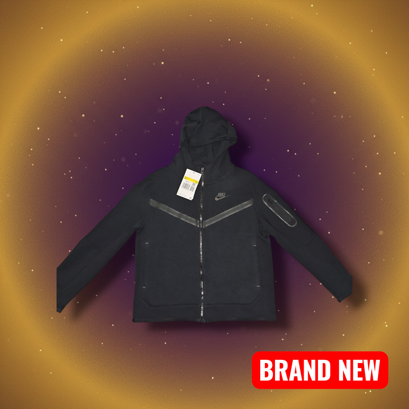 Nike Tech Fleece Juniors Black Hoodie - Streetwear Essential