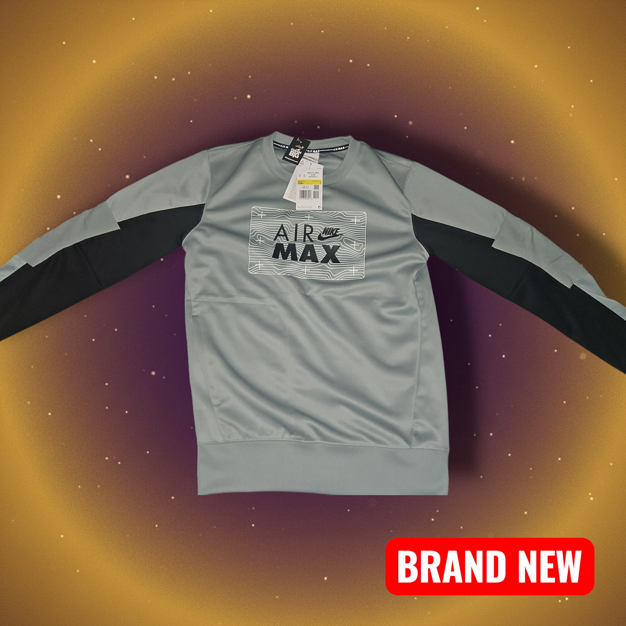 Nike Air Max Jumper in Light Blue/Grey - Size Small