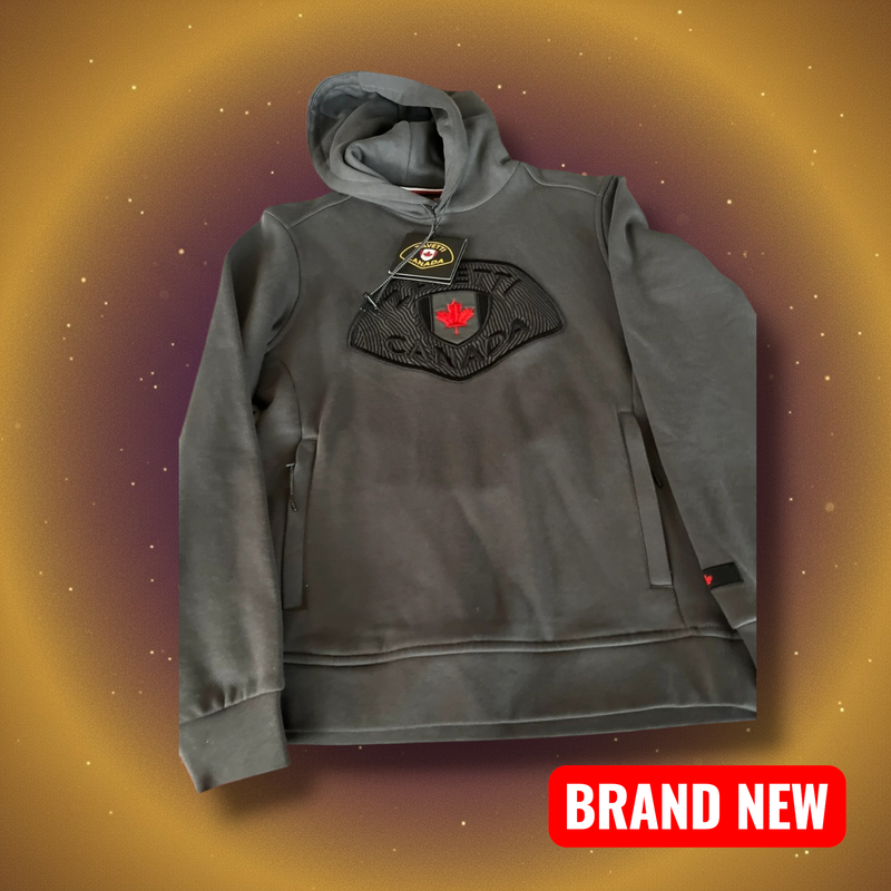 Zavetti Canada Grey Hoodie - Small Size and Authentic