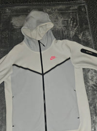 Nike Tech Fleece Hoodie Blue Grey Pink - Size S