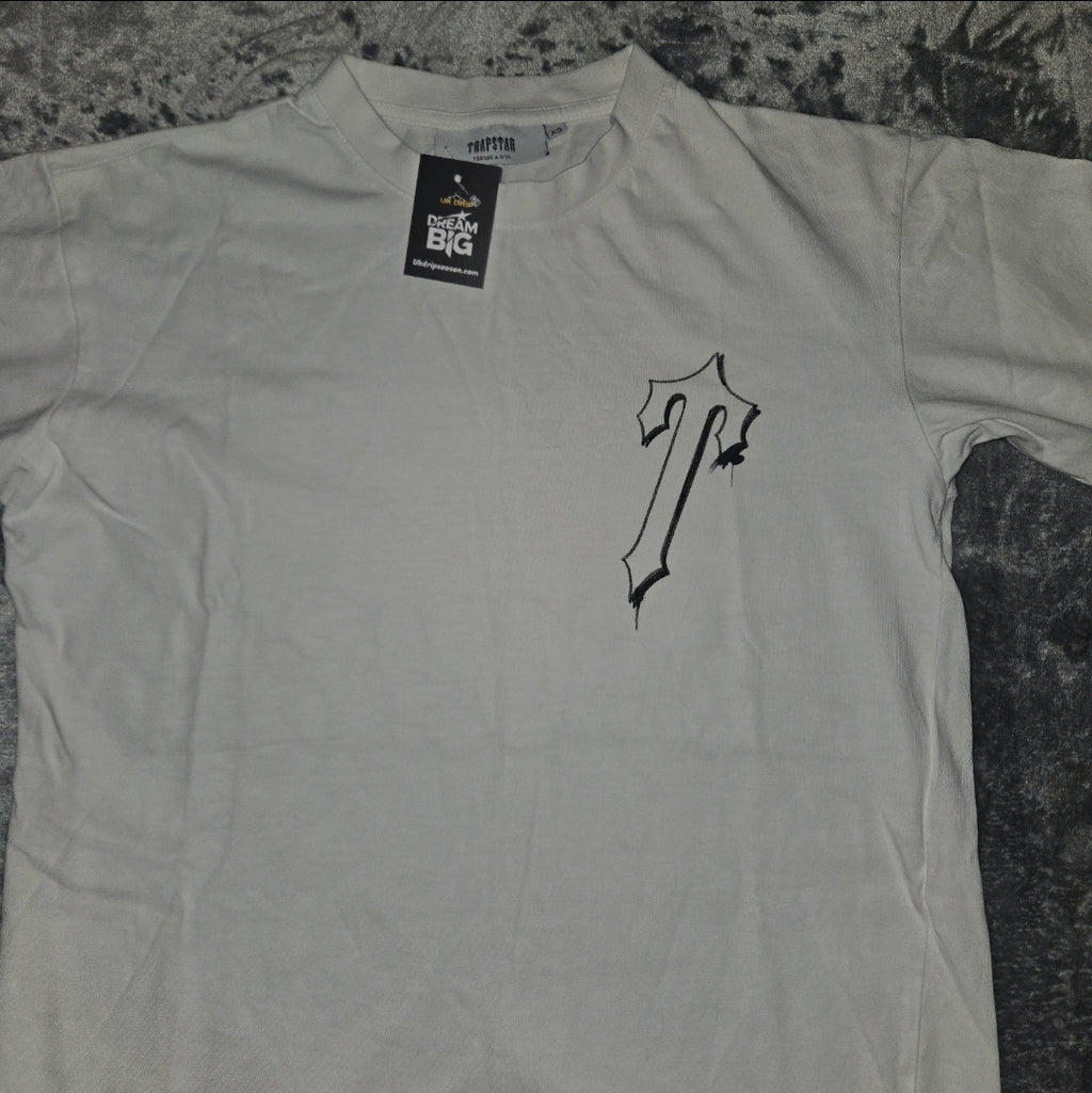 Trapstar Print T-Shirt - White & Black - Size XS