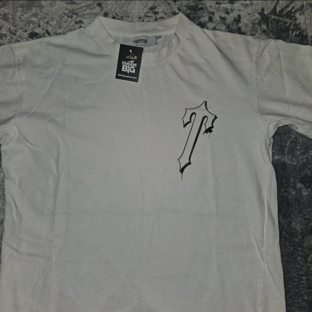 Trapstar Print T-Shirt - White & Black - Size XS