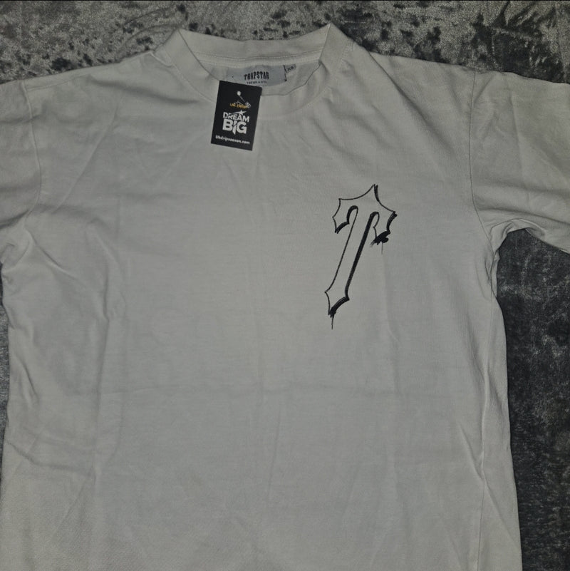 Trapstar Print T-Shirt - White & Black - Size XS