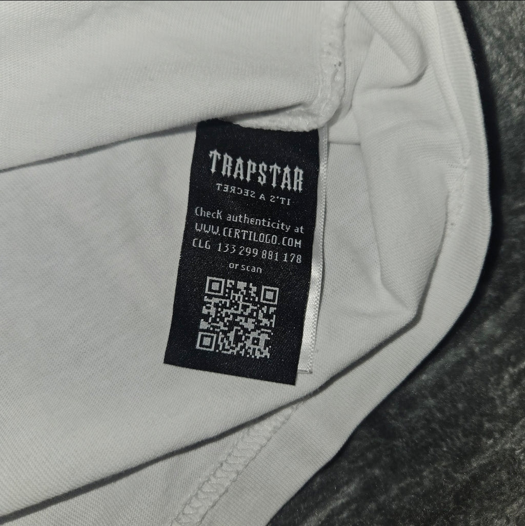 Trapstar Print T-Shirt - White & Black - Size XS