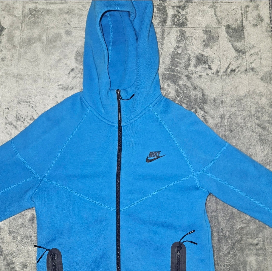 Nike Tech Fleece Hoodie in Blue - Size XS