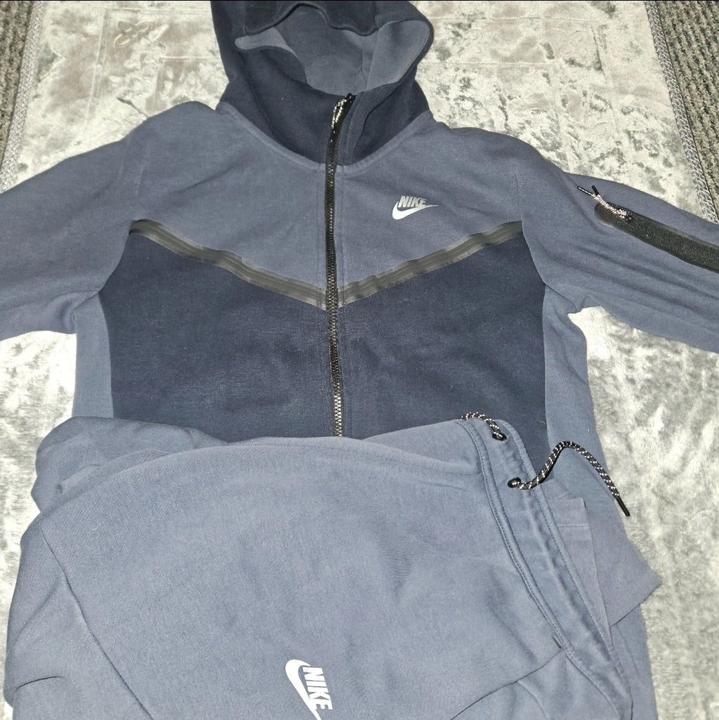 Nike Tech Fleece Tracksuit Set - Dark Blue & Navy Combo
