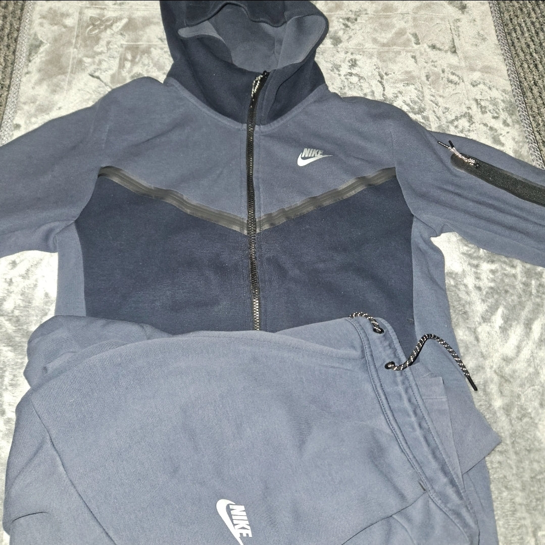 Nike Tech Fleece Tracksuit Set - Dark Blue & Navy Combo