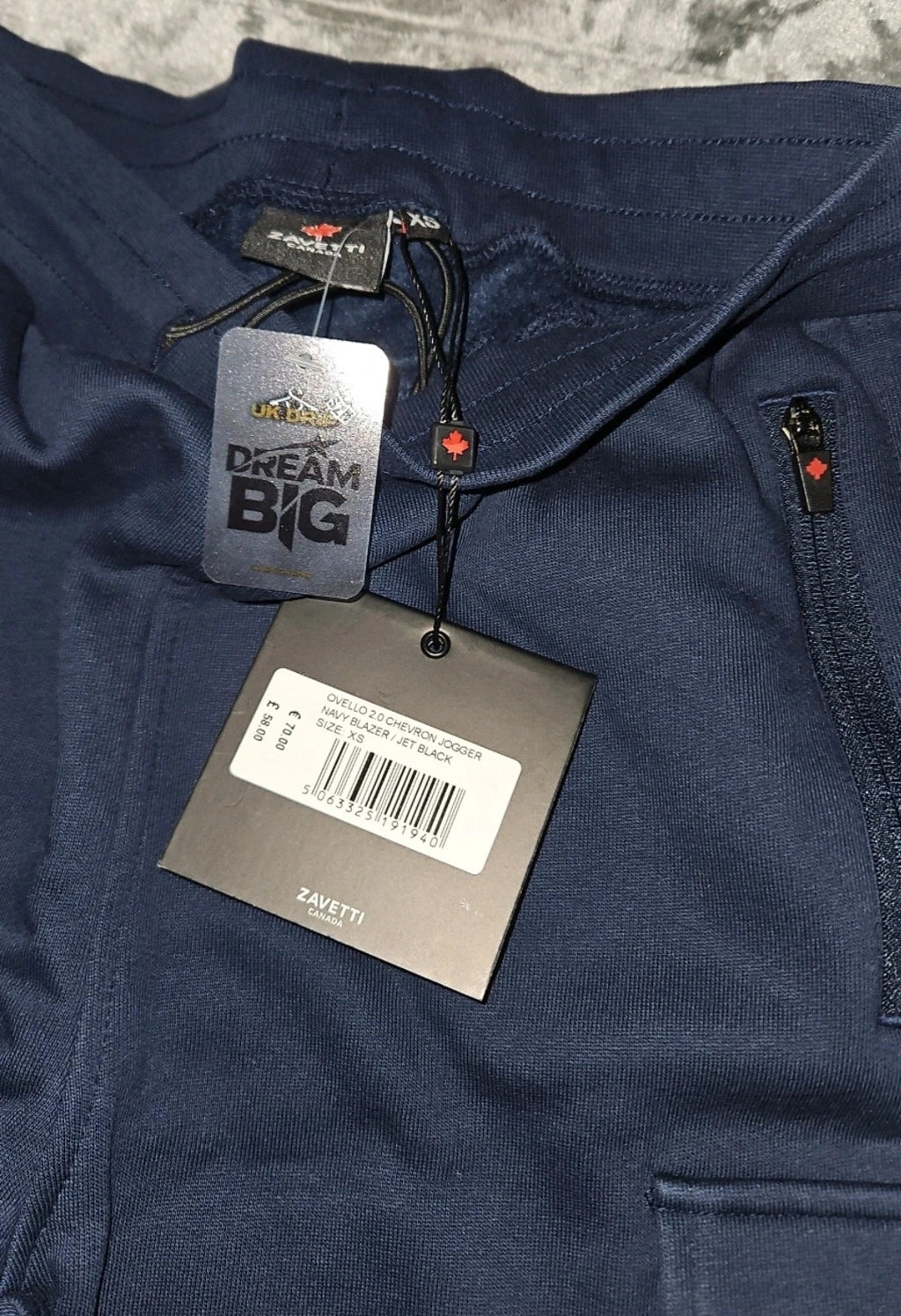 Zavetti Canada Joggers with Chevron Design - Size XS