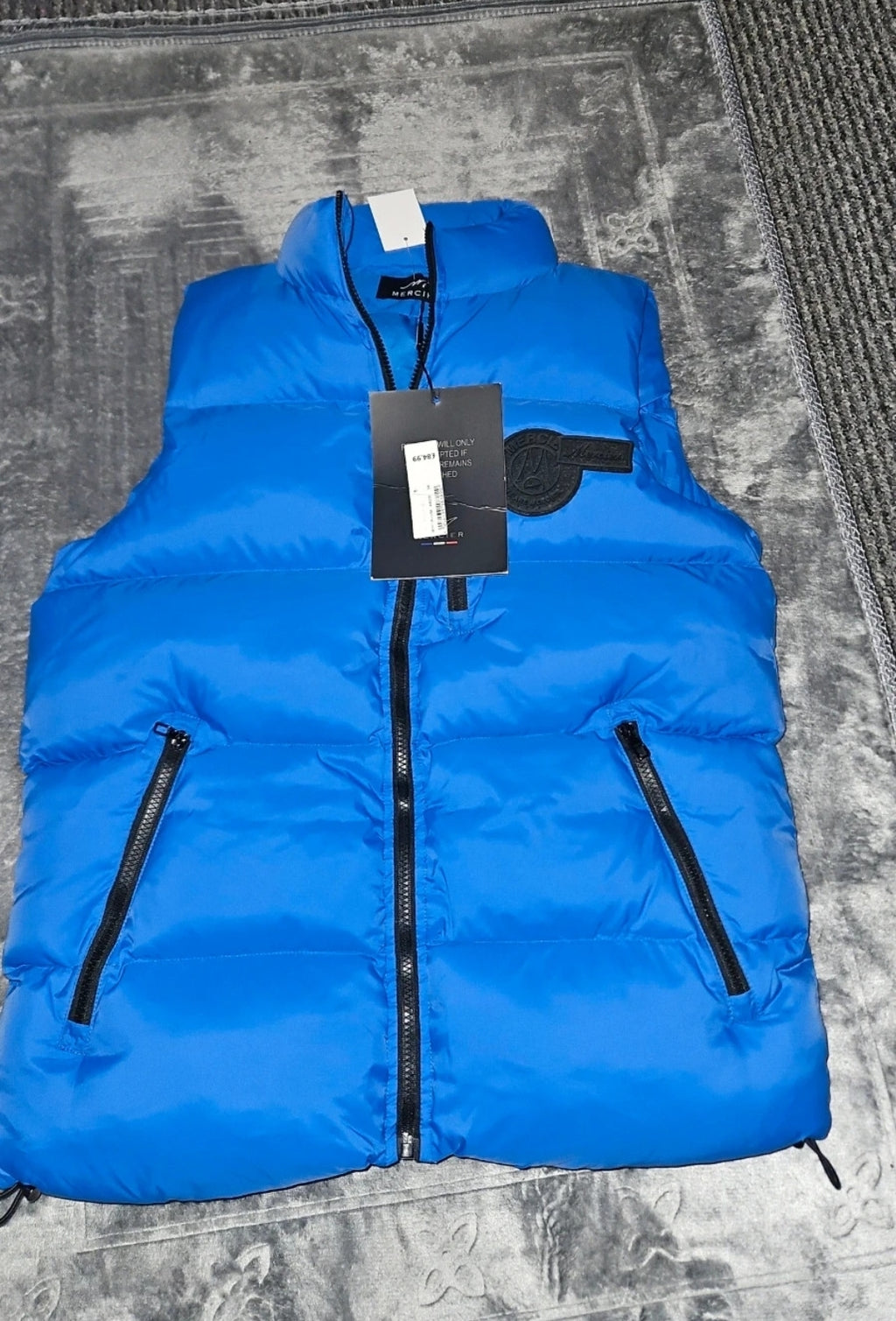 Mercier Blue Gilet Size Small - Essential Layering Piece