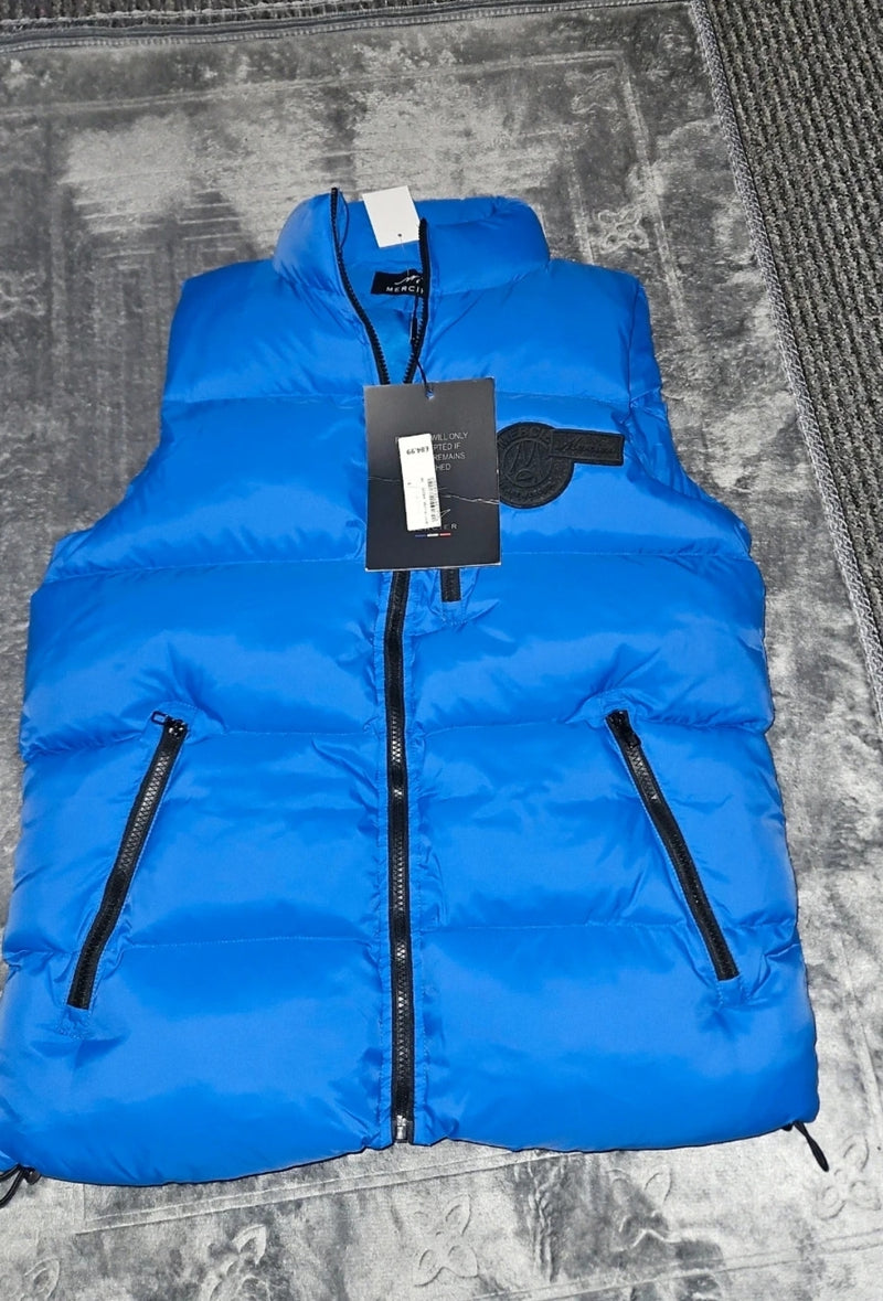 Mercier Blue Gilet Size Small - Essential Layering Piece