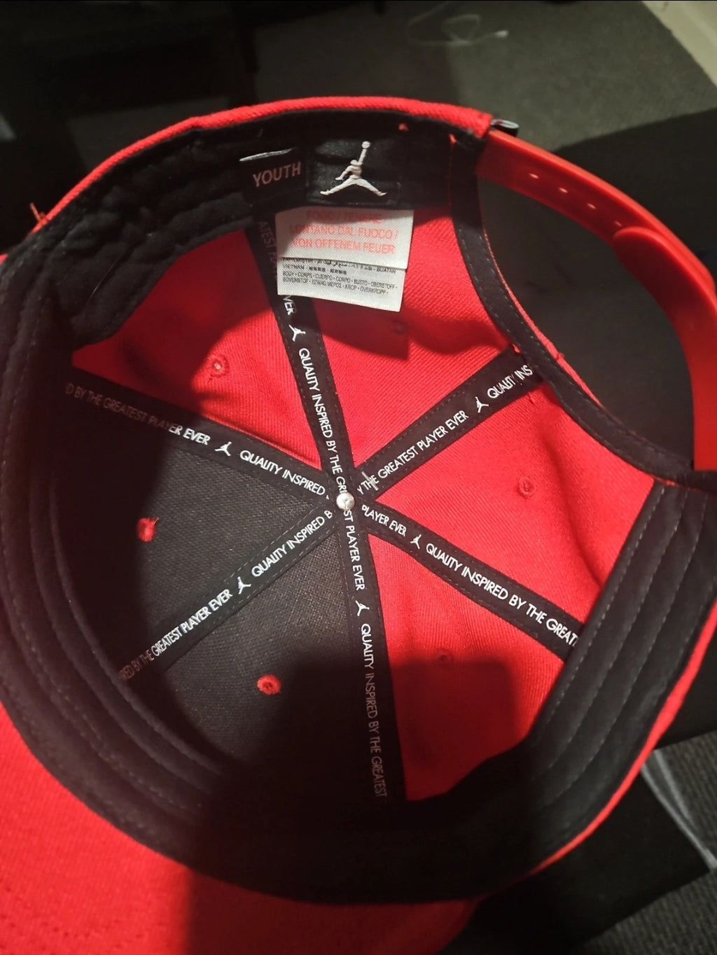 Jordan 1 Red Youth Cap - Perfect for Sneakerheads