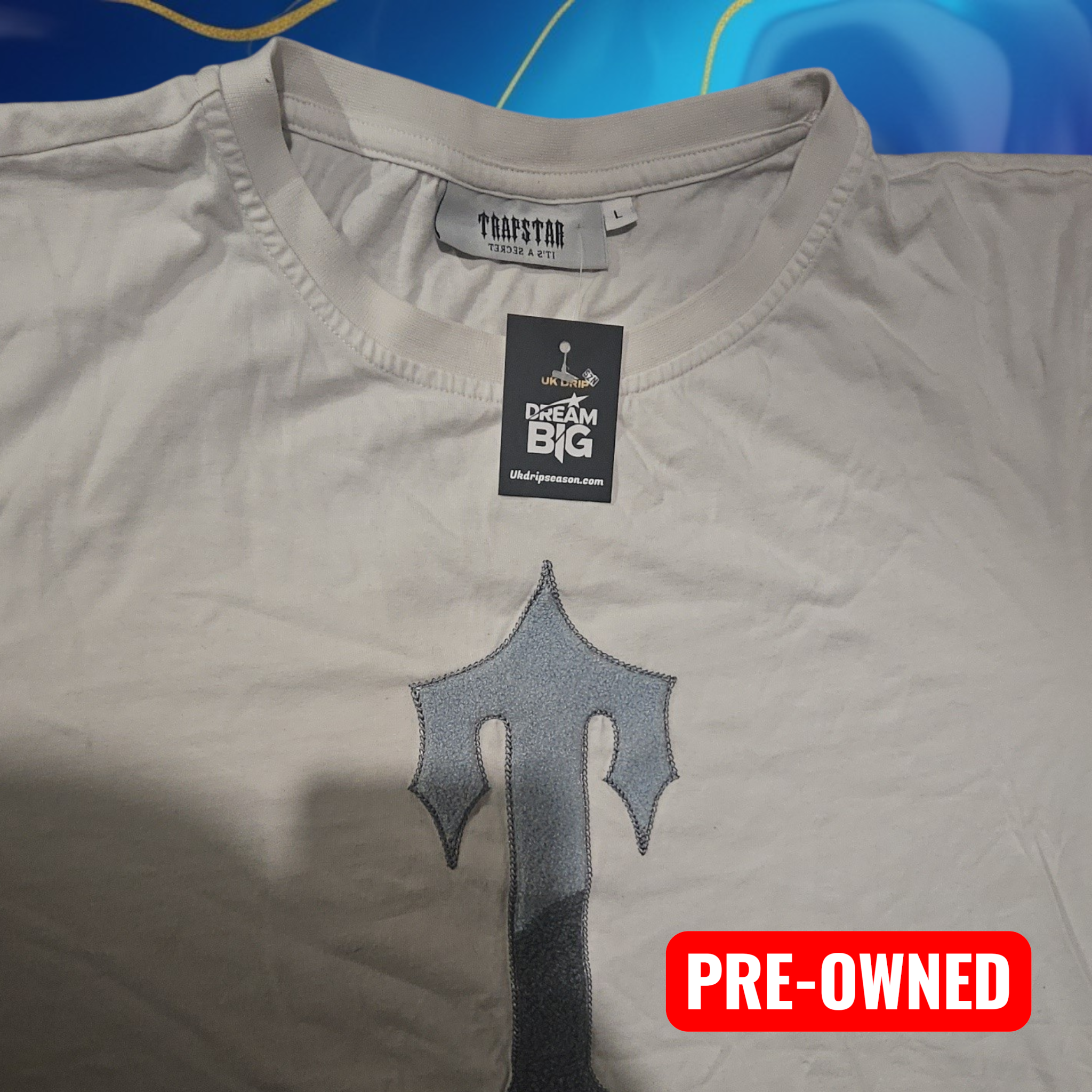 Trapstar Irongate T-Shirt White Large - Pre-Owned