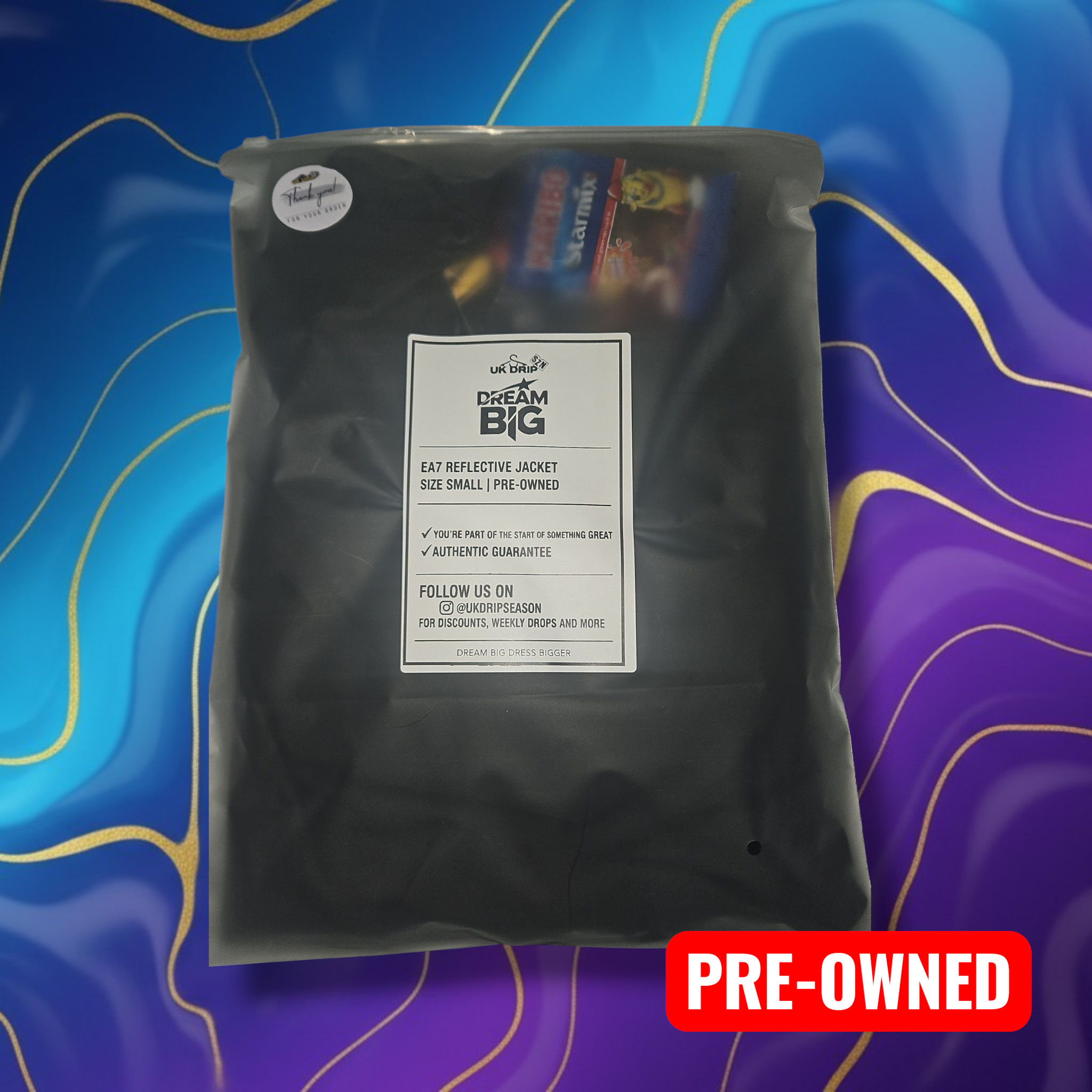 EA7 Reflective Jacket Size Small by Emporio Armani