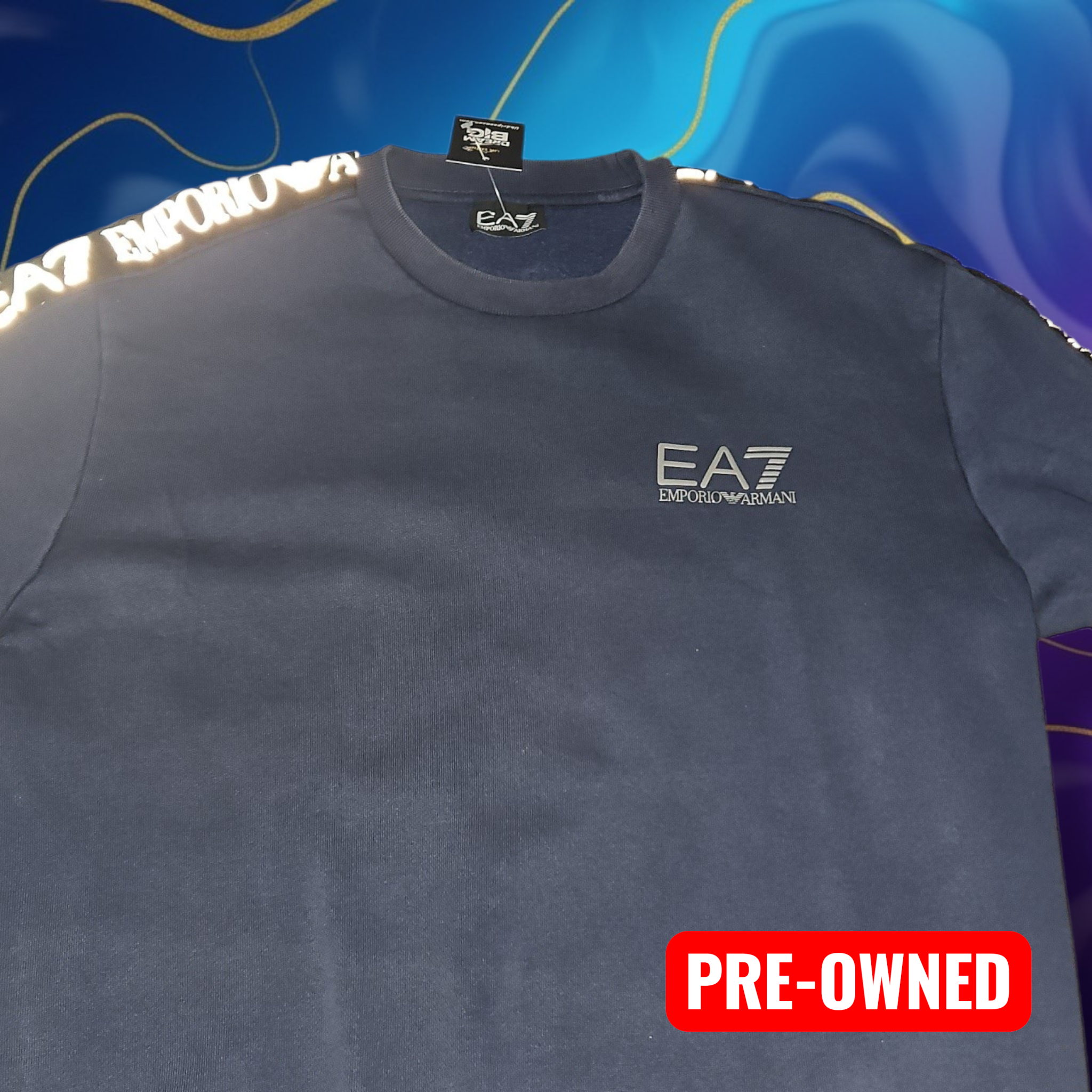 EA7 Emporio Armani Navy Tracksuit - Size Small