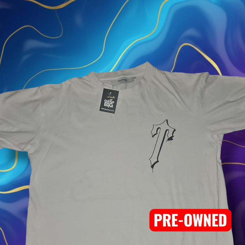 Trapstar Print T-Shirt - White & Black - Size XS