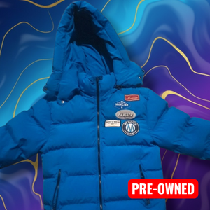 Mercier Blue Puffer Coat - Size XS for Cold Weather