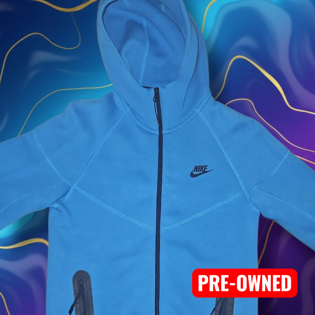 Nike Tech Fleece Hoodie in Blue - Size XS