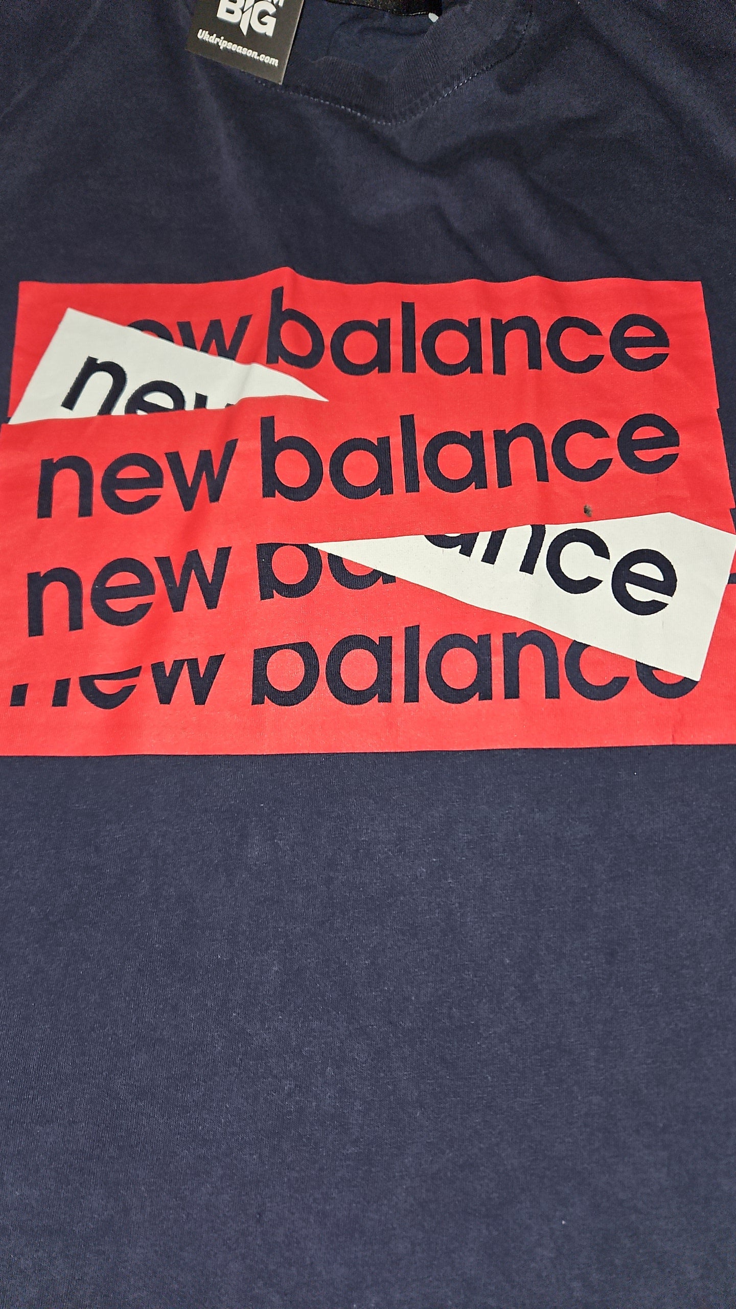 New Balance Navy T-Shirt - Size M in Great Condition