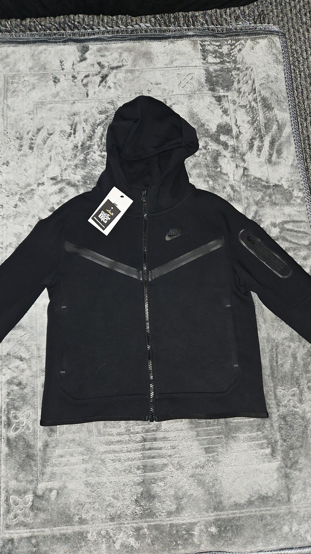 Nike Tech Fleece Juniors Black Hoodie - Streetwear Essential