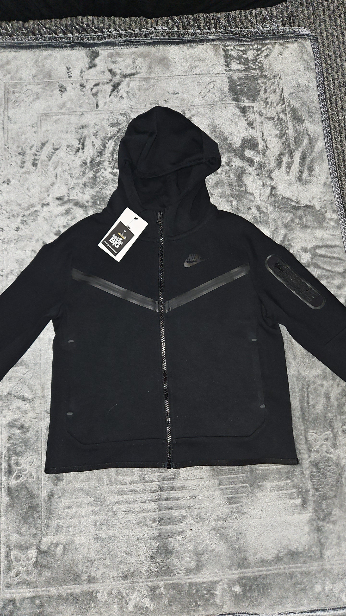 Nike Tech Fleece Juniors Black Hoodie - Streetwear Essential