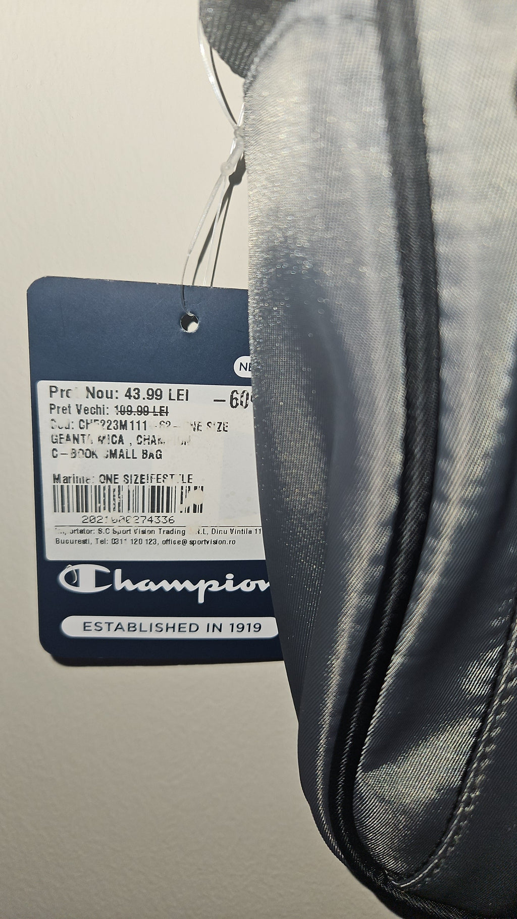 Champion Man Bag Grey - Everyday Functional Accessory