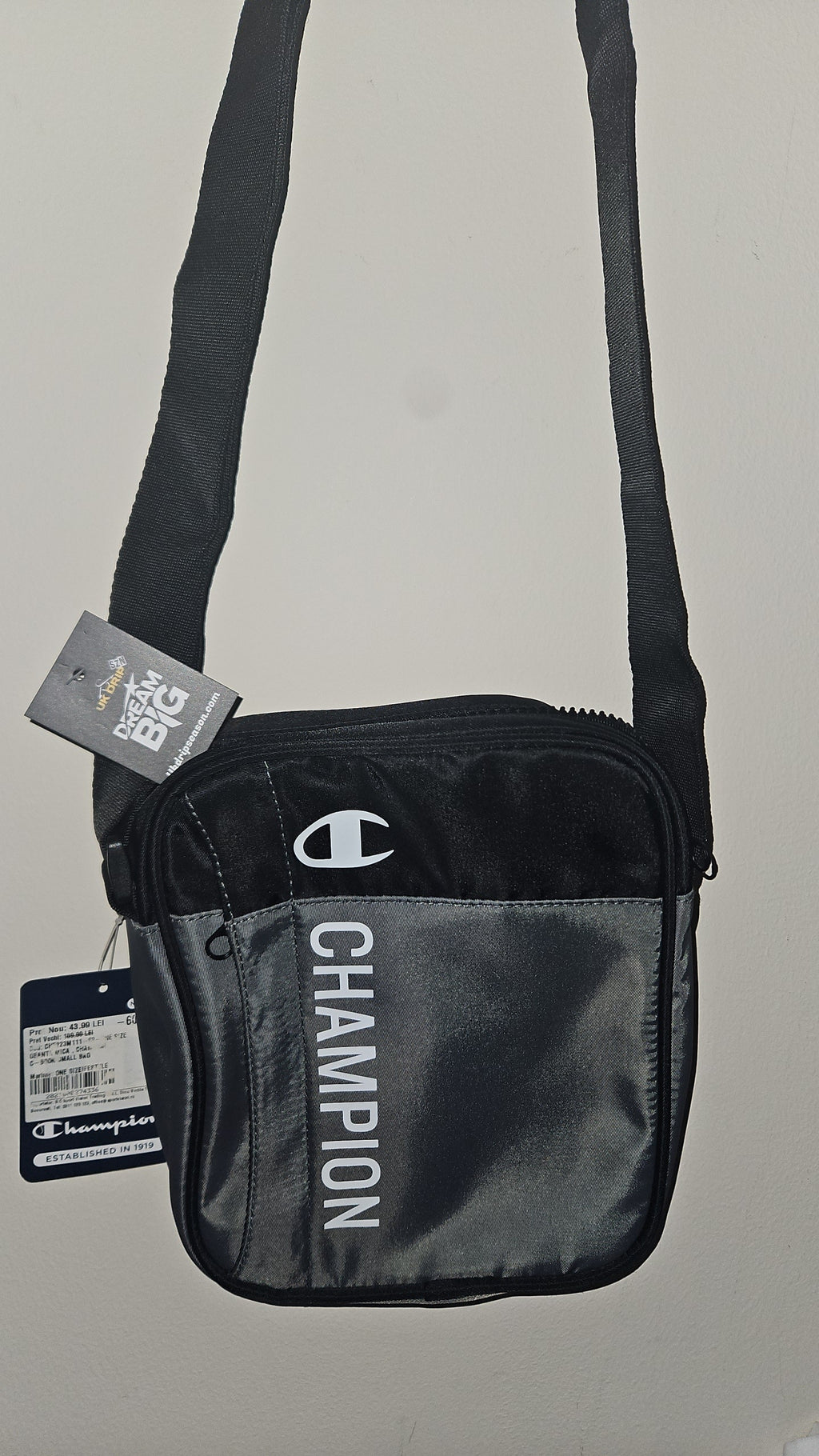 Champion Man Bag Grey - Everyday Functional Accessory