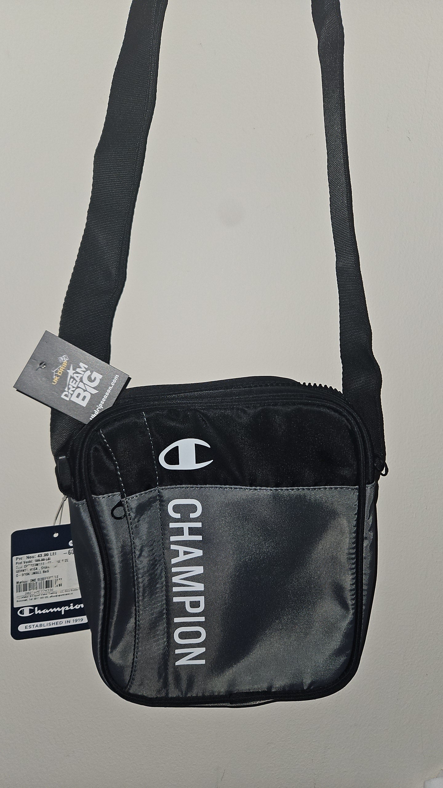 Champion Man Bag Grey - Everyday Functional Accessory