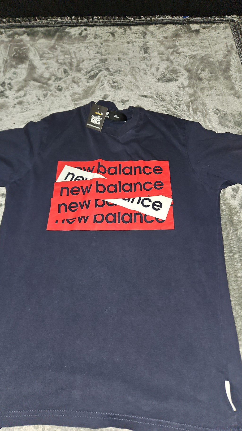 New Balance Navy T-Shirt - Size M in Great Condition