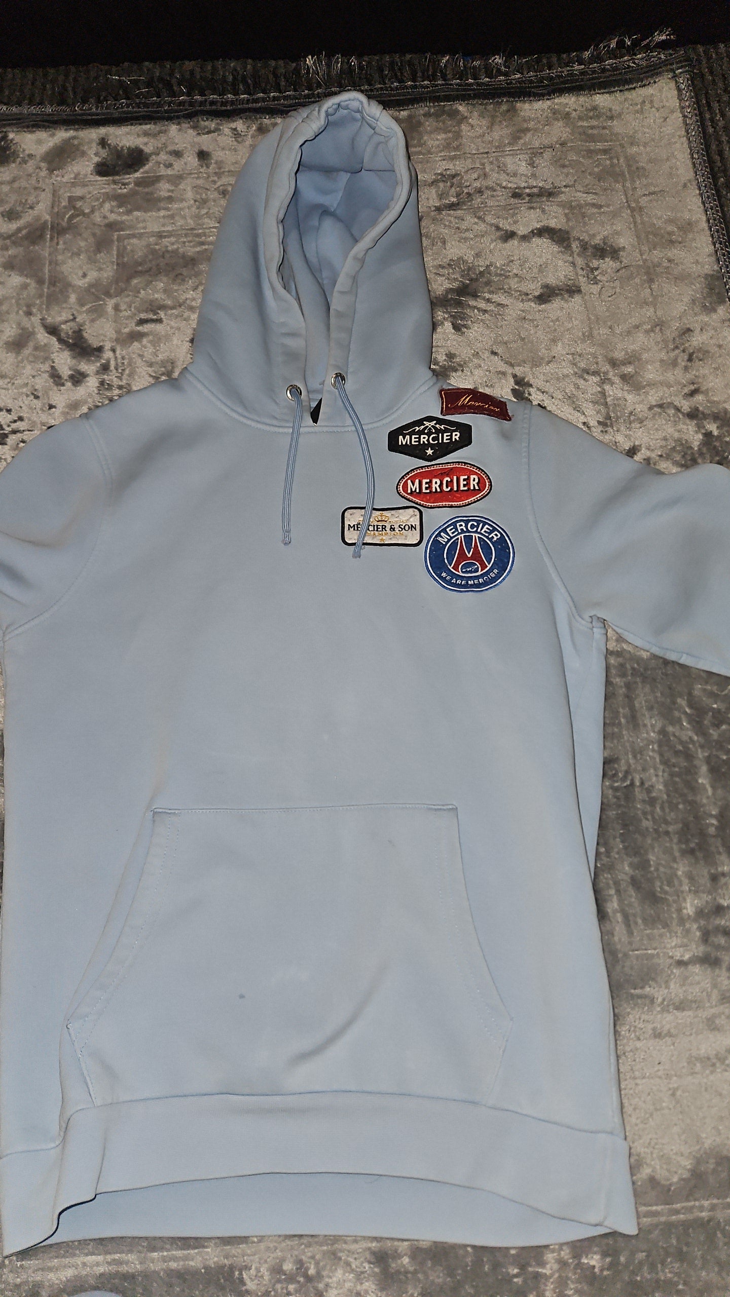 Mercier Blue Hoodie - Stylish Comfort for Small Sizes