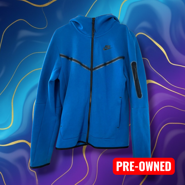 Nike Tech Fleece Hoodie Blue XS - Perfect for Streetwear