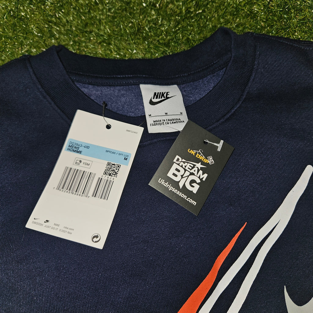 Nike jumper multi swoosh size medium