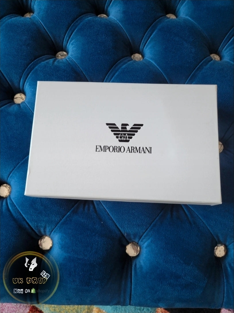 mens armani wallet and belt set
