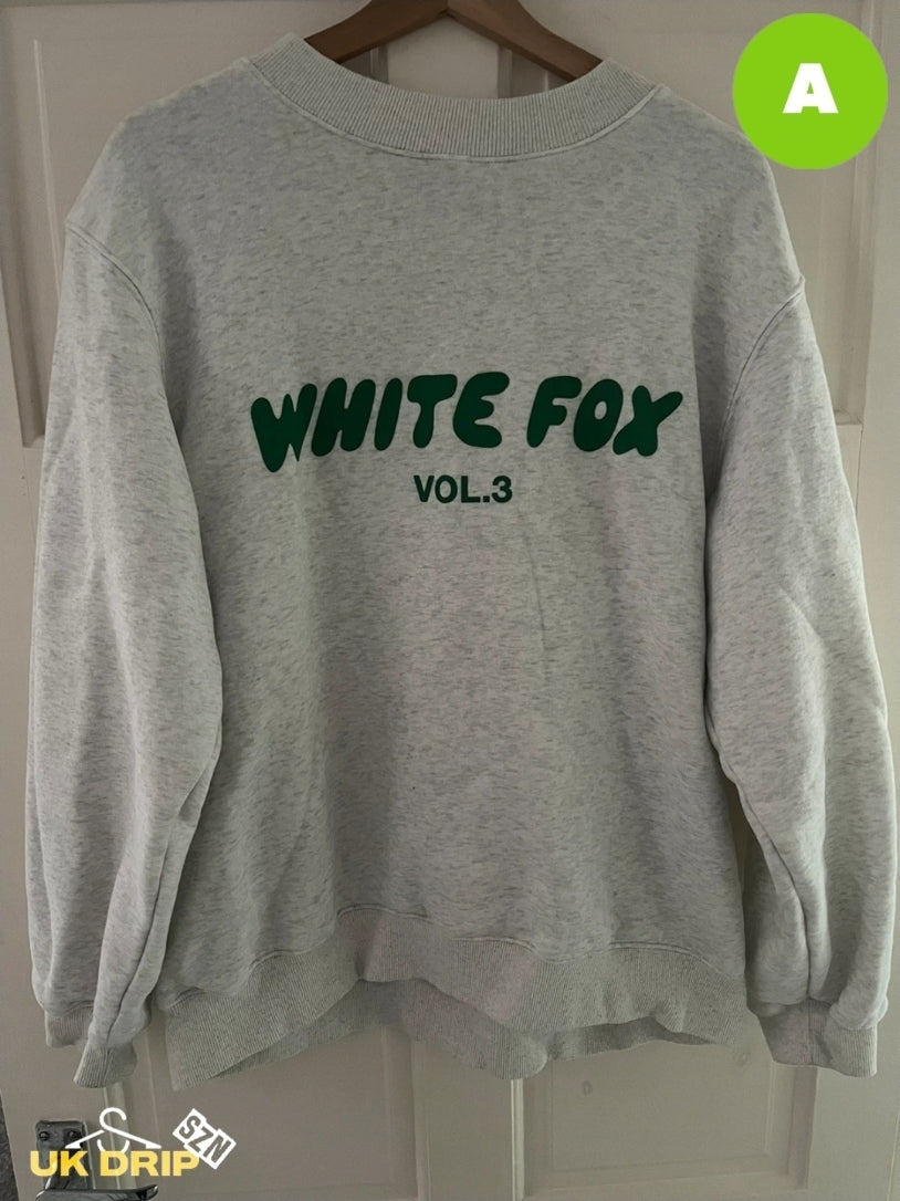 White Fox Jumper Size M/L