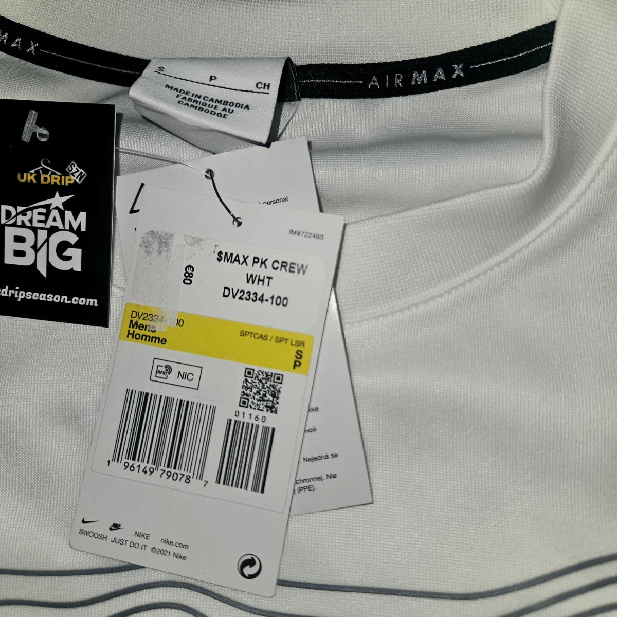 Nike Air Max White Jumper - BNWT