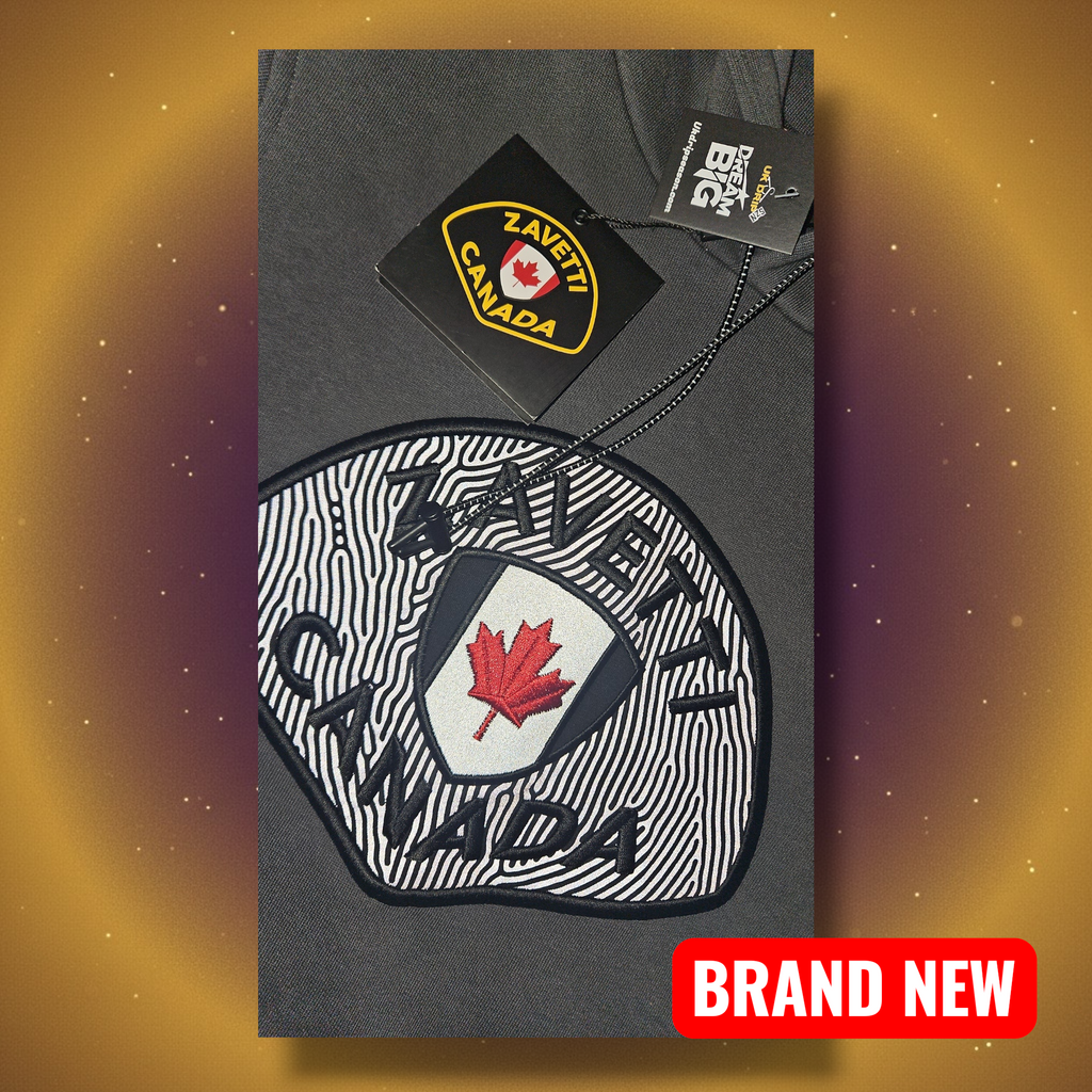 Zavetti Canada Grey Hoodie - Small Size and Authentic