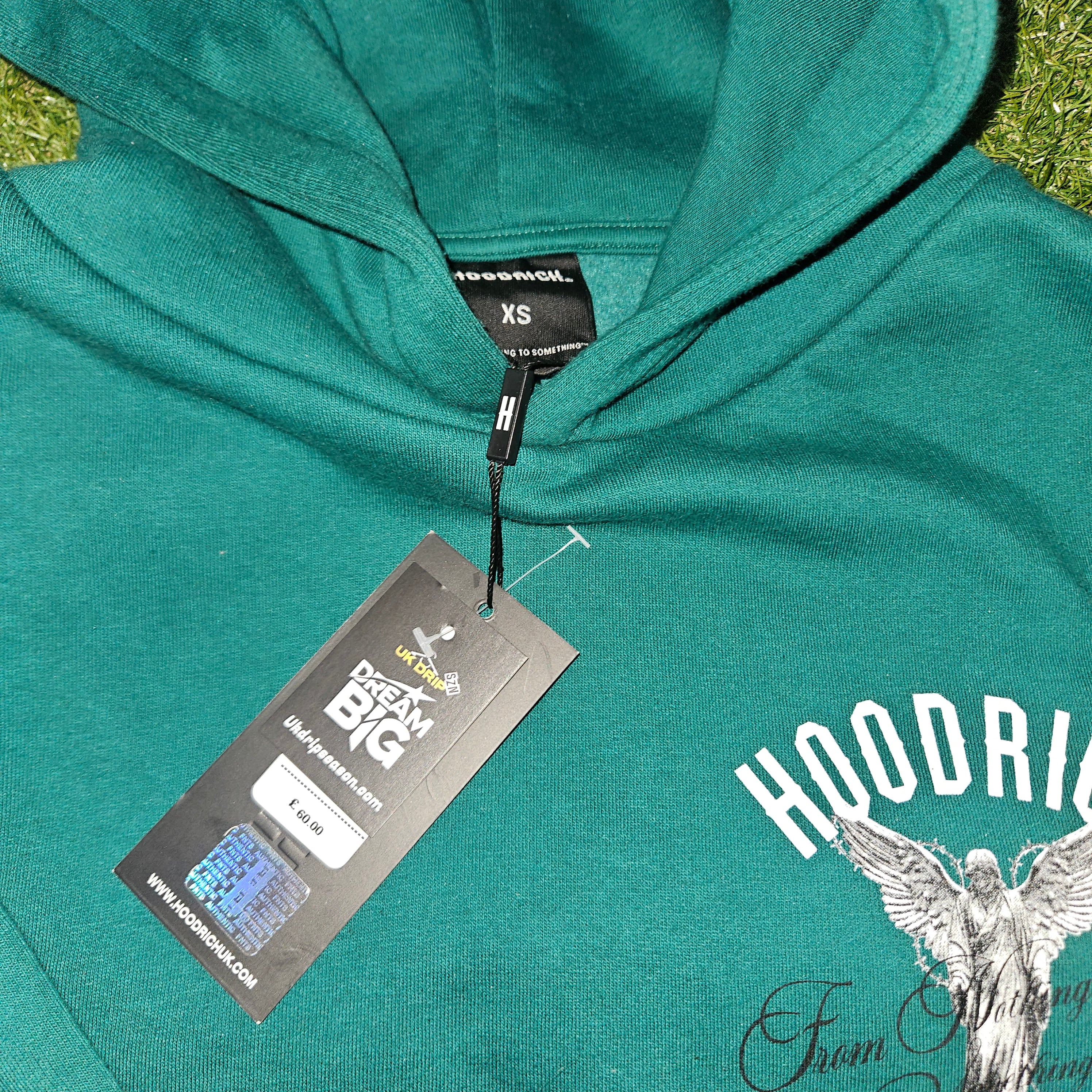 Hoodrich Teal Green Hoodie – Size XS | BNWT