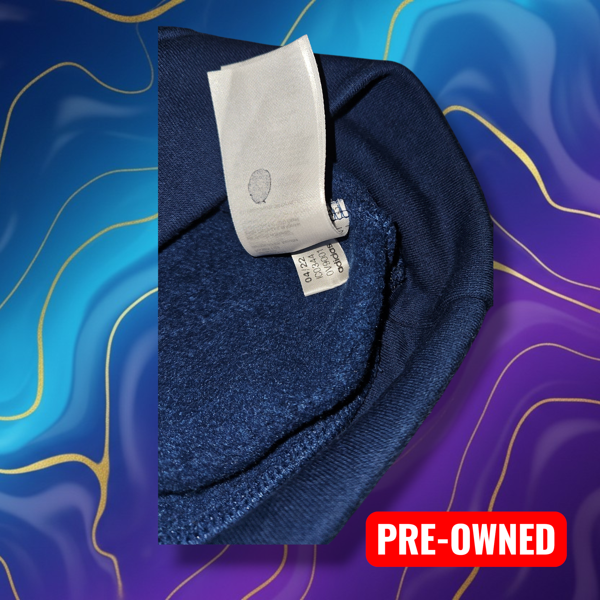 Adidas Blue Jumper Size Small for Streetwear Style