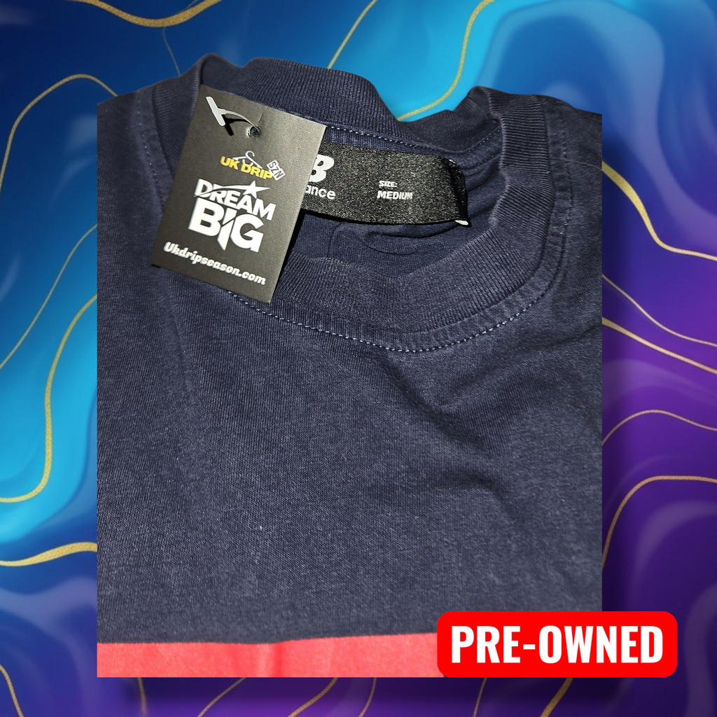 New Balance Navy T-Shirt - Size M in Great Condition