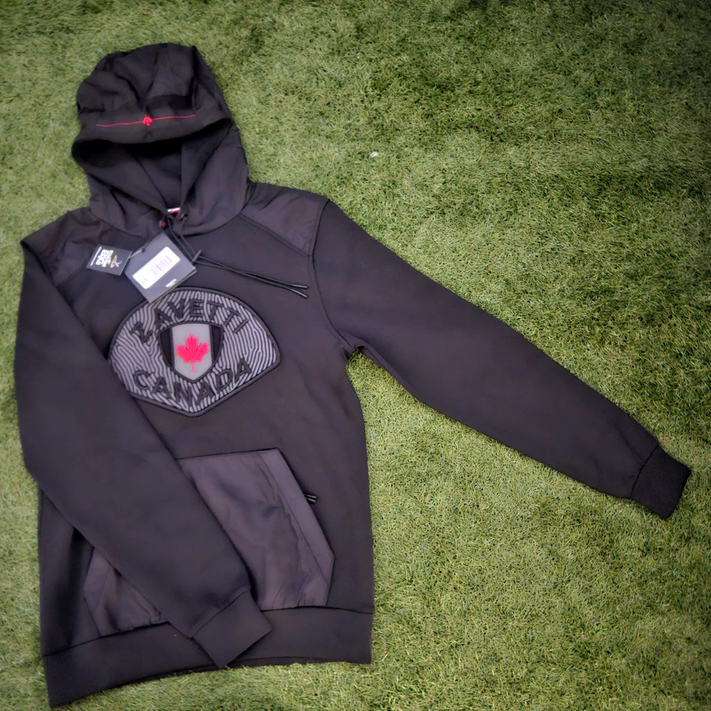 Zavetti Canada Black Reflective HD Hoodie - BNWT