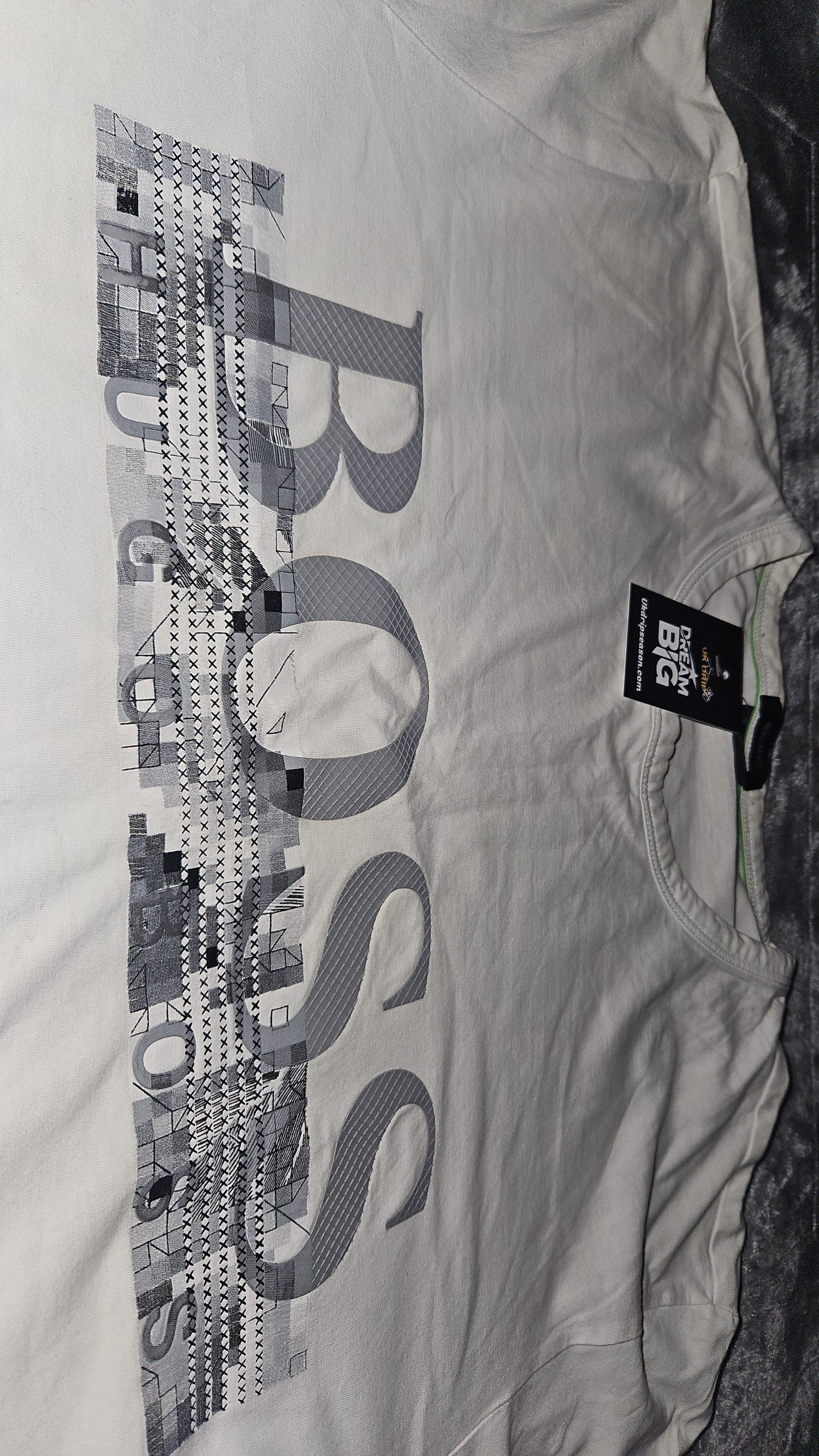 Hugo Boss White T-Shirt - Size Small - Pre-Owned