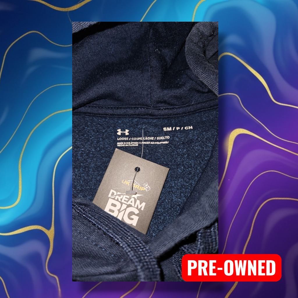 Under Armour Navy Blue Hoodie - Size S/M - Premium Streetwear