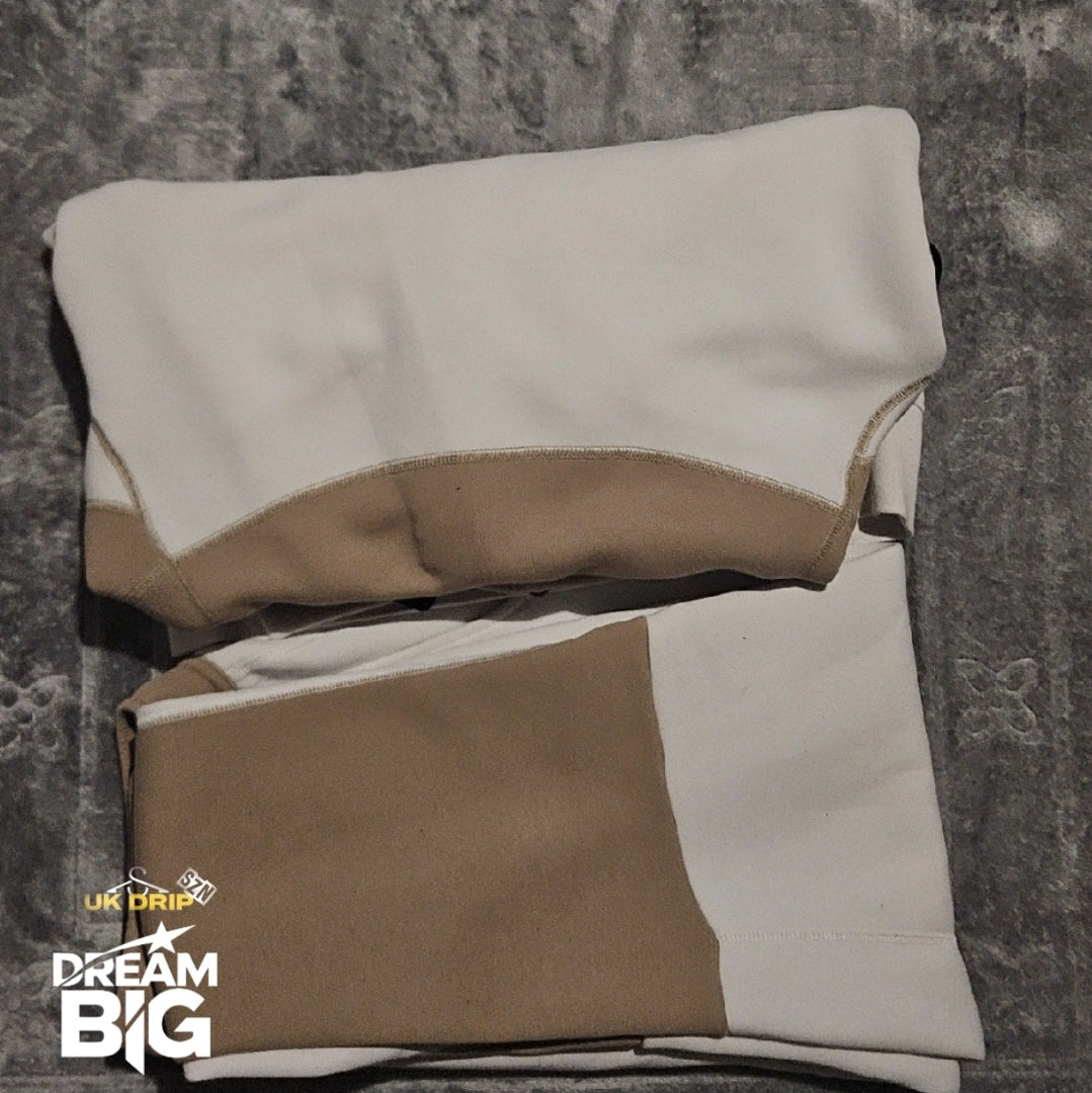 Nike Tech Fleece Tracksuit - Beige/White - Like New - XL Kids Joggers + Small Hoodie