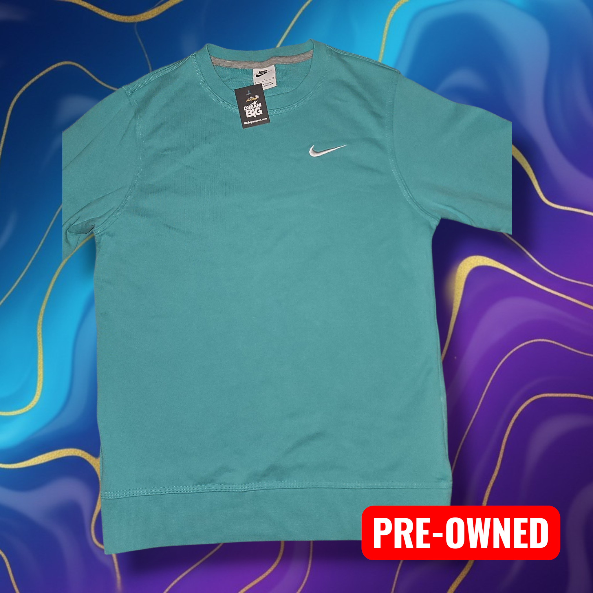 Nike Turquoise Jumper - Small Size - Affordable Price