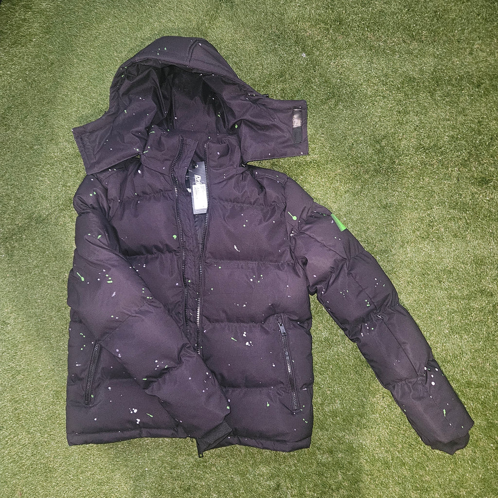Dripmade Ink Splash Coat - Black - Size Small - BNWT