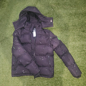 Dripmade Ink Splash Coat - Black - Size Small - BNWT